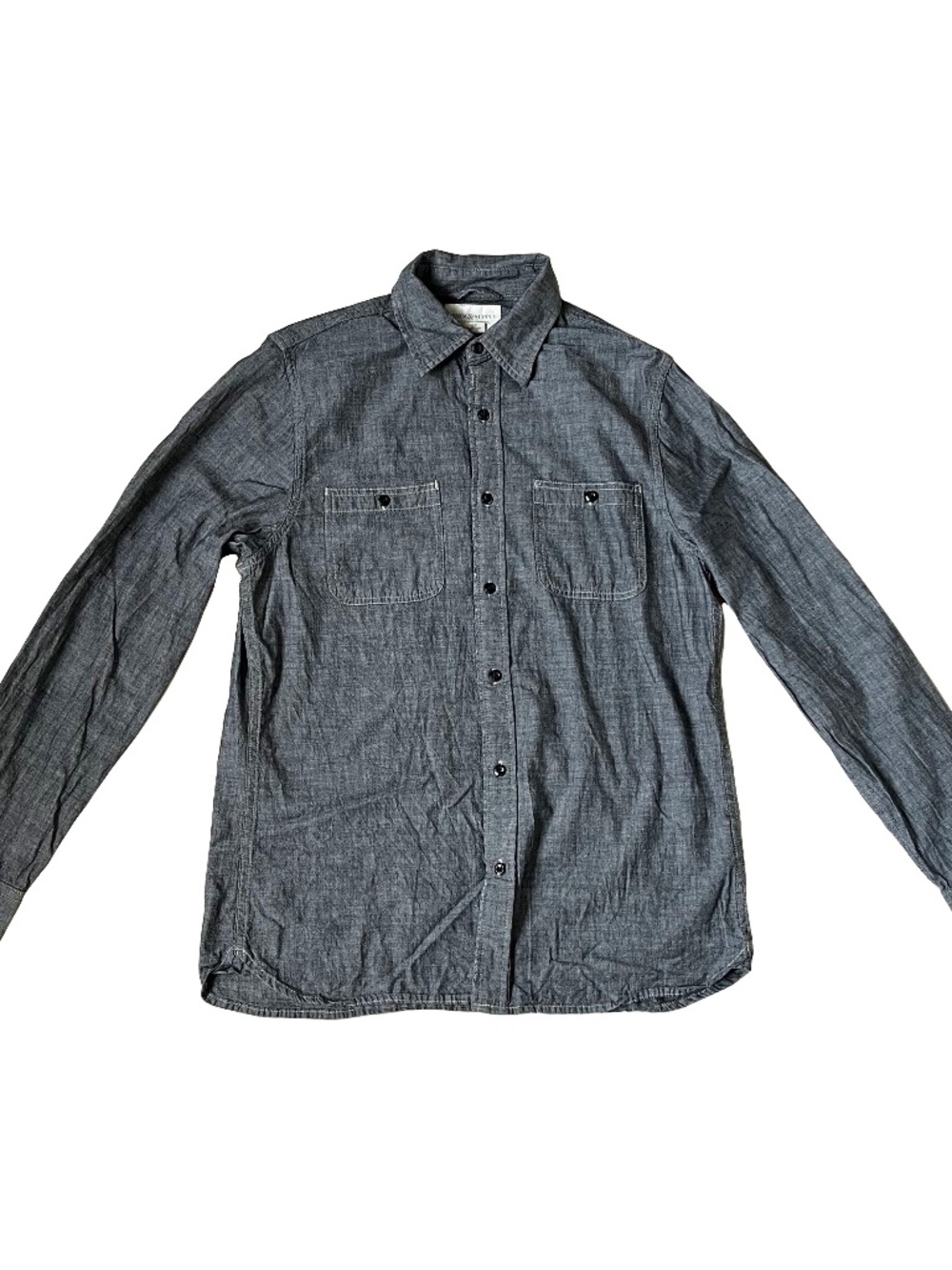 Denim And Supply Ralph Lauren Shirt Gray Chambray Button Down Workwea